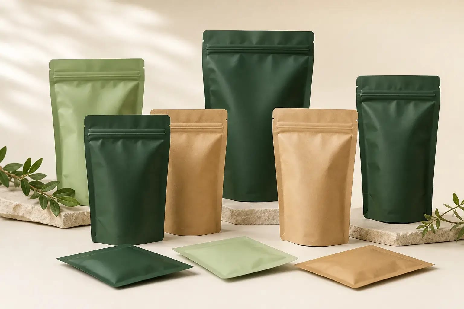 Custom mylar bags packaging — product photography