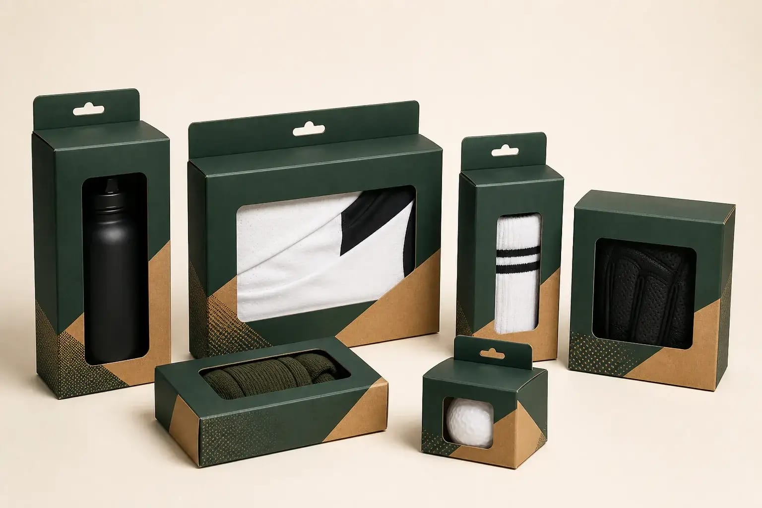 Custom sport boxes packaging — product photography