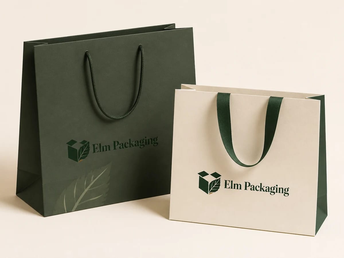 Custom custom boutique paper bags packaging