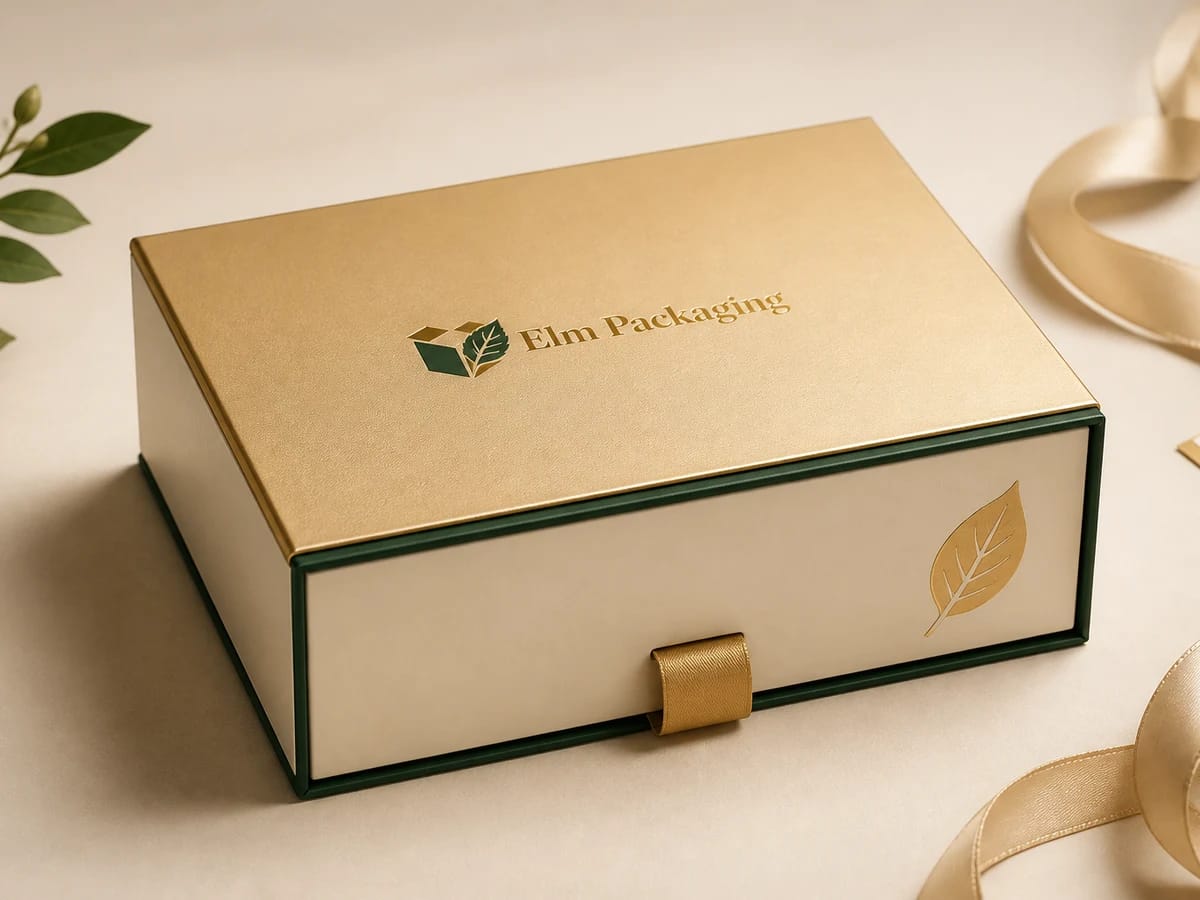 Custom custom gold magnetic gift boxes packaging
