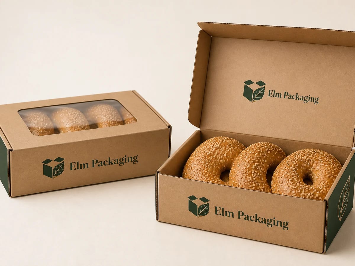 Custom custom bagel boxes packaging