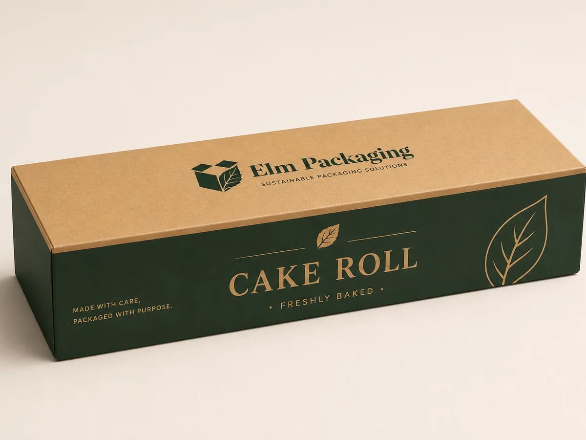Custom custom cake roll boxes packaging