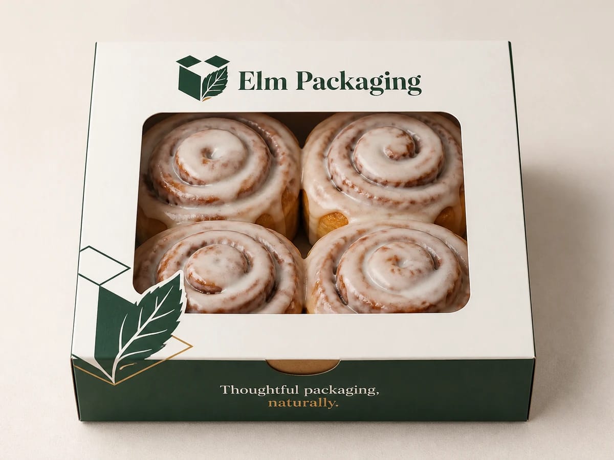 Custom custom cinnamon roll packaging packaging