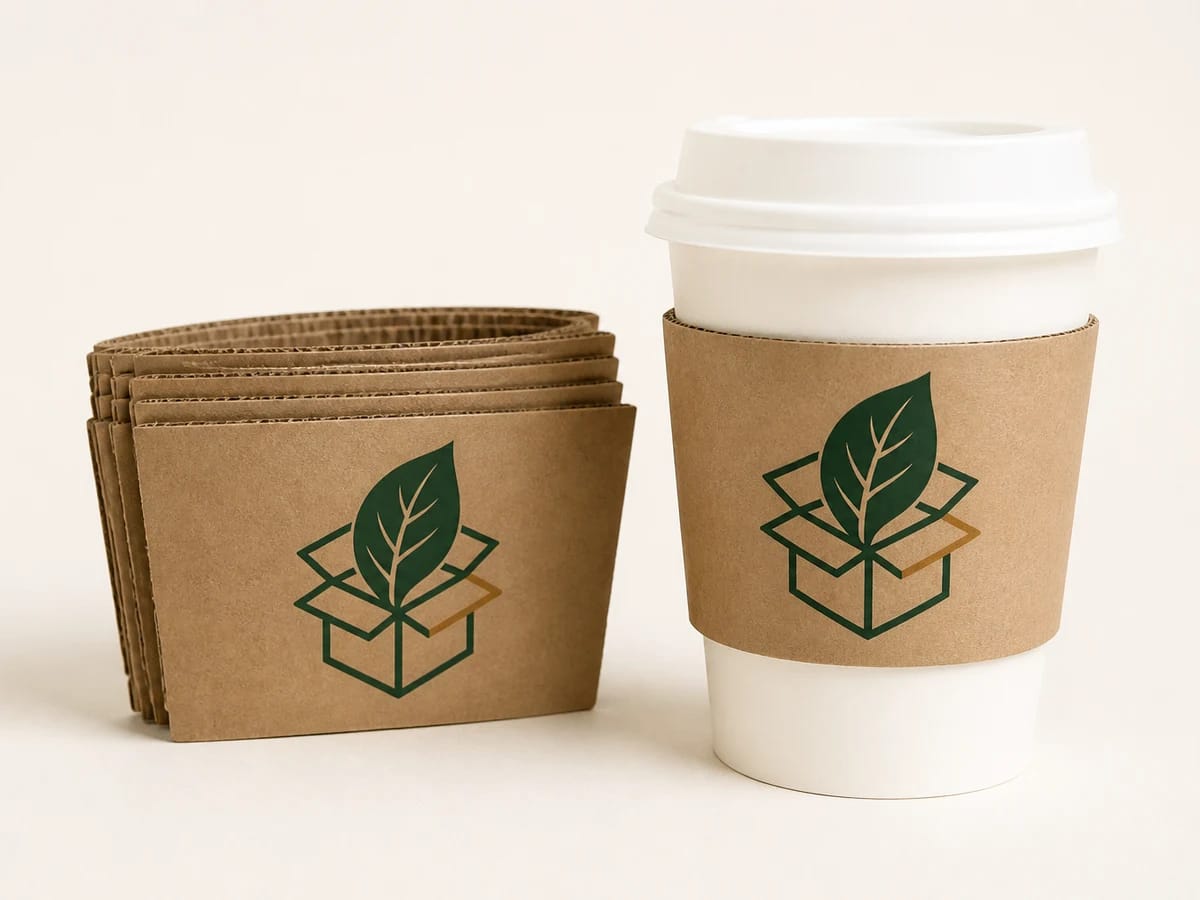 Custom custom coffee sleeves packaging