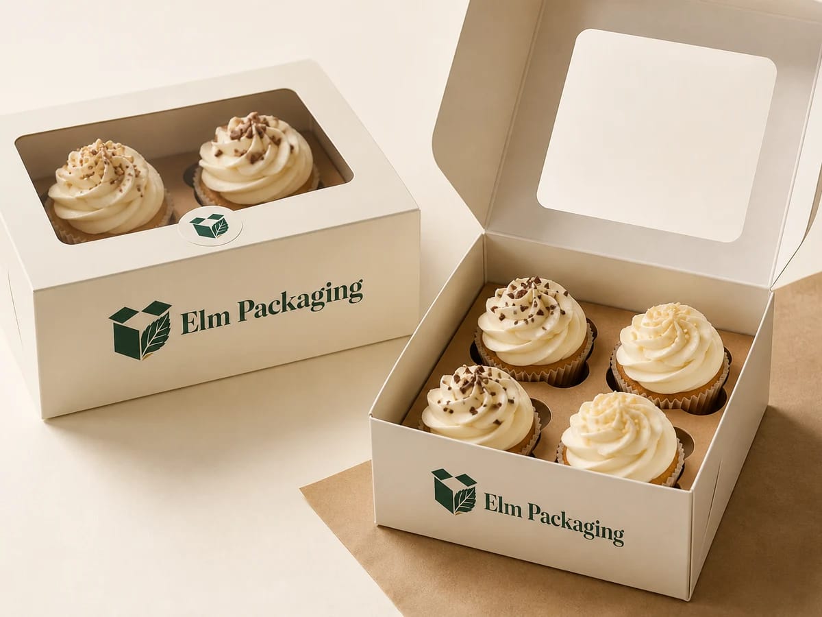 Custom custom cupcake boxes packaging