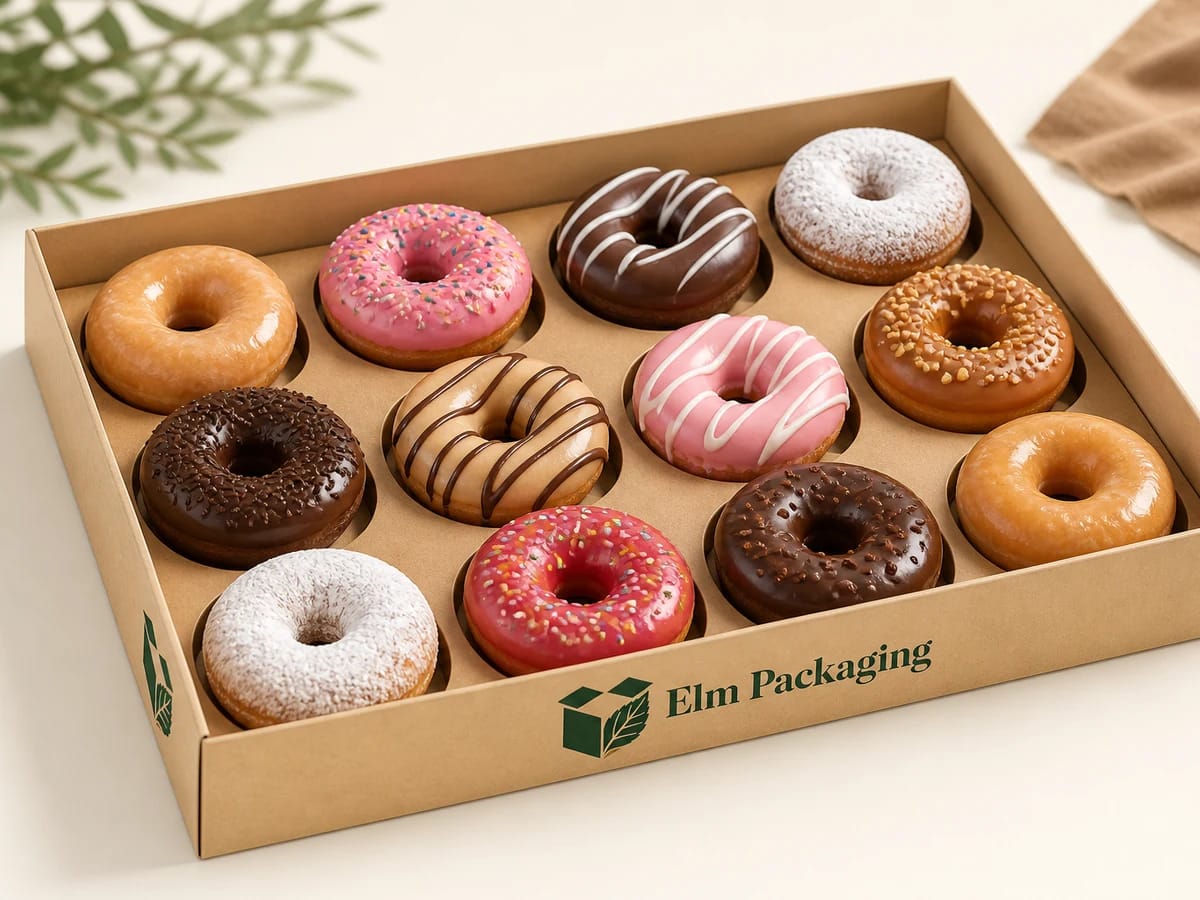 Custom custom donut tray packaging