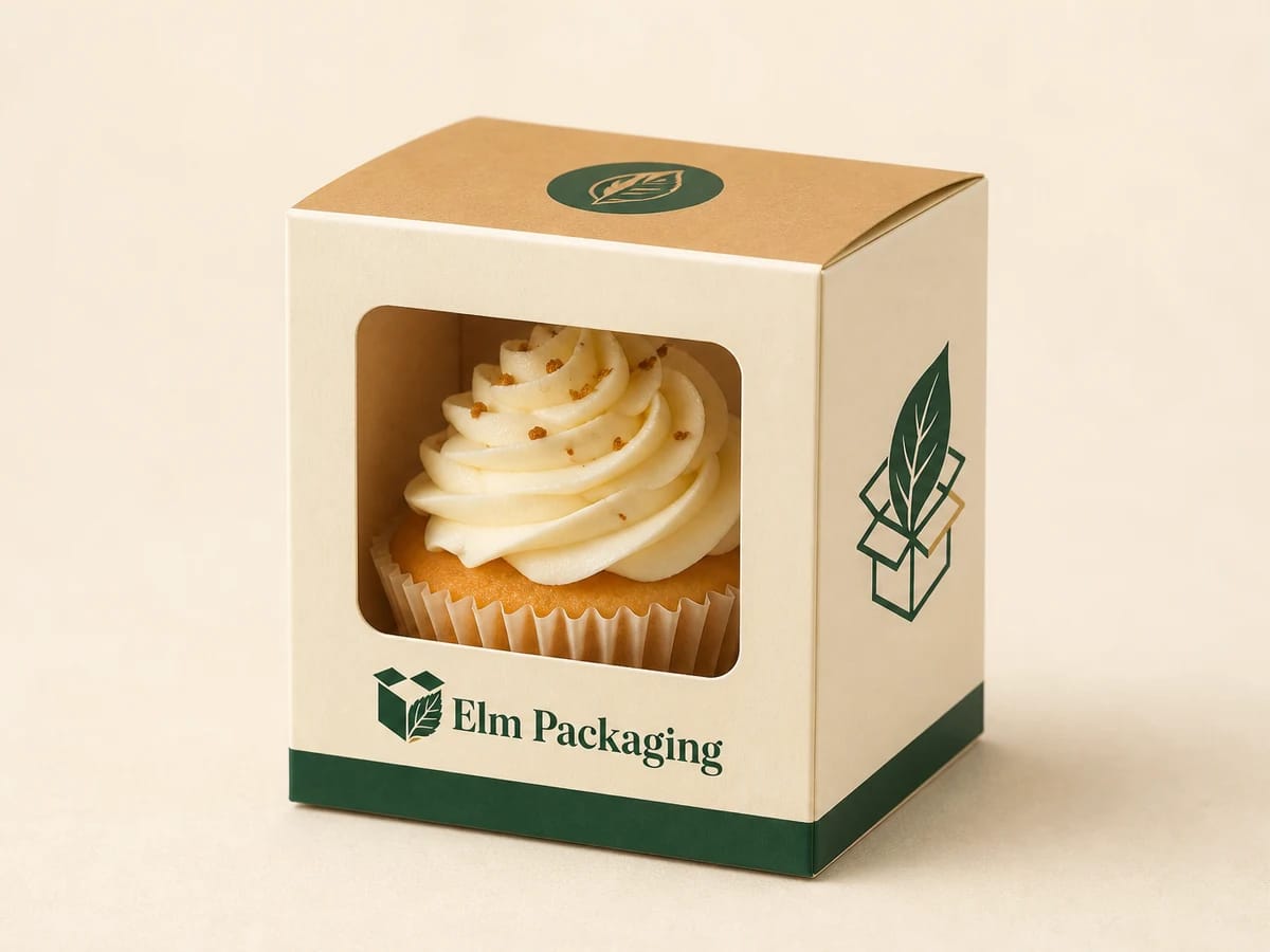 Custom custom individual cupcake boxes packaging