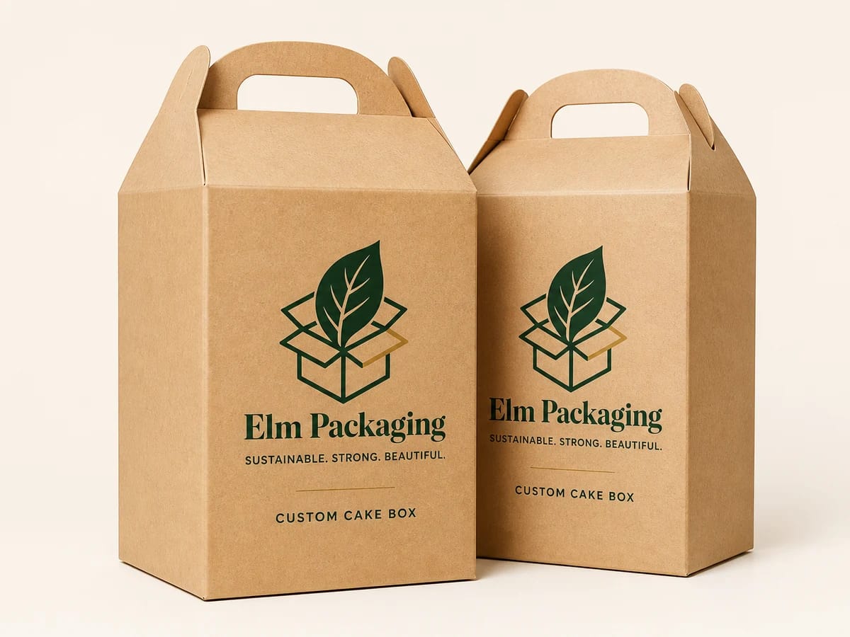 Custom custom kraft cake boxes packaging