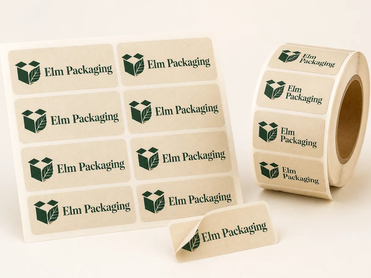 Custom custom labels for bakery boxes packaging