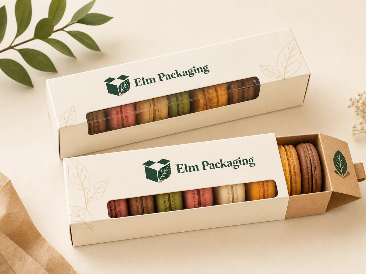Custom custom macaron boxes packaging