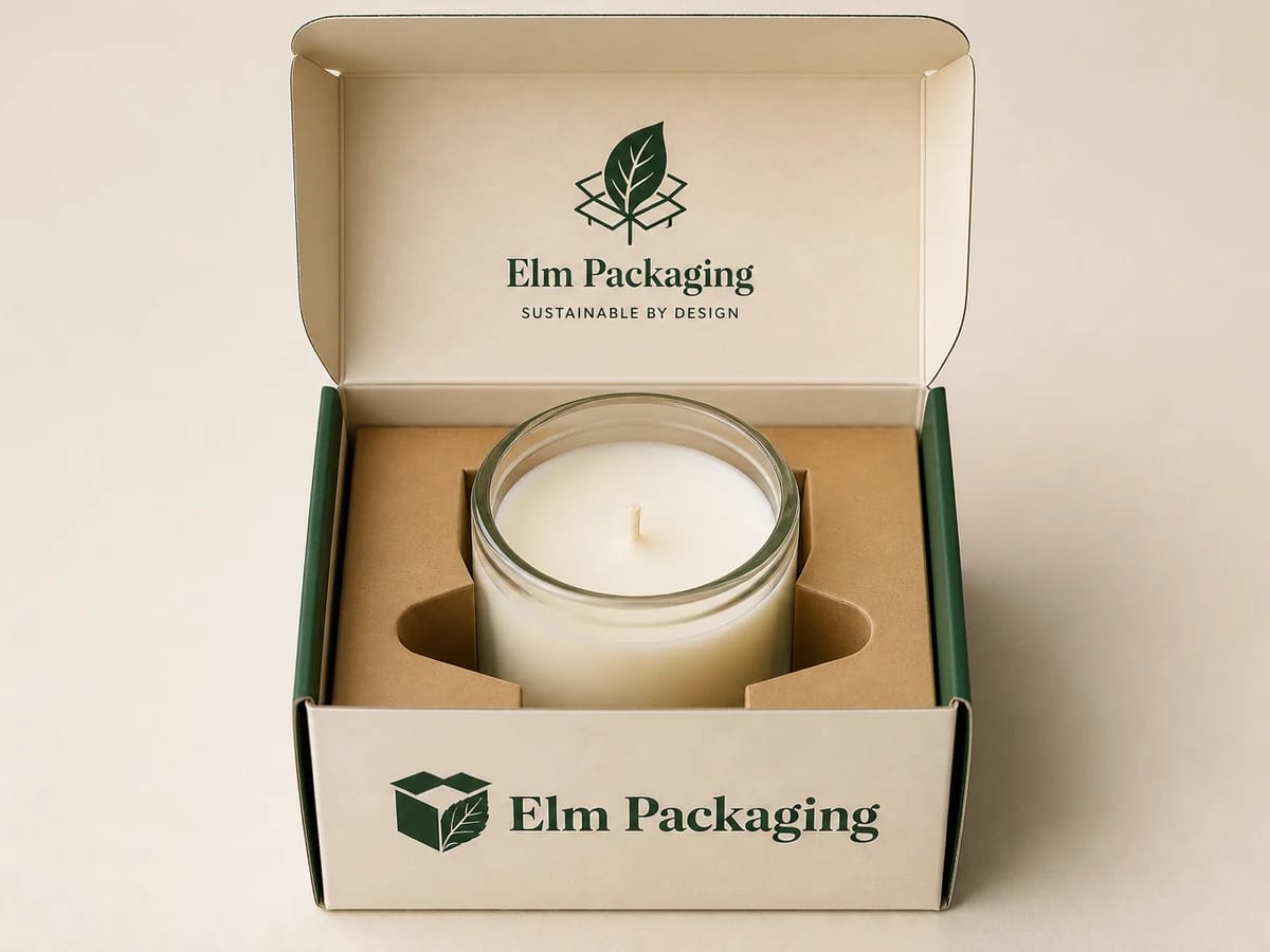 Custom custom candle boxes with inserts packaging