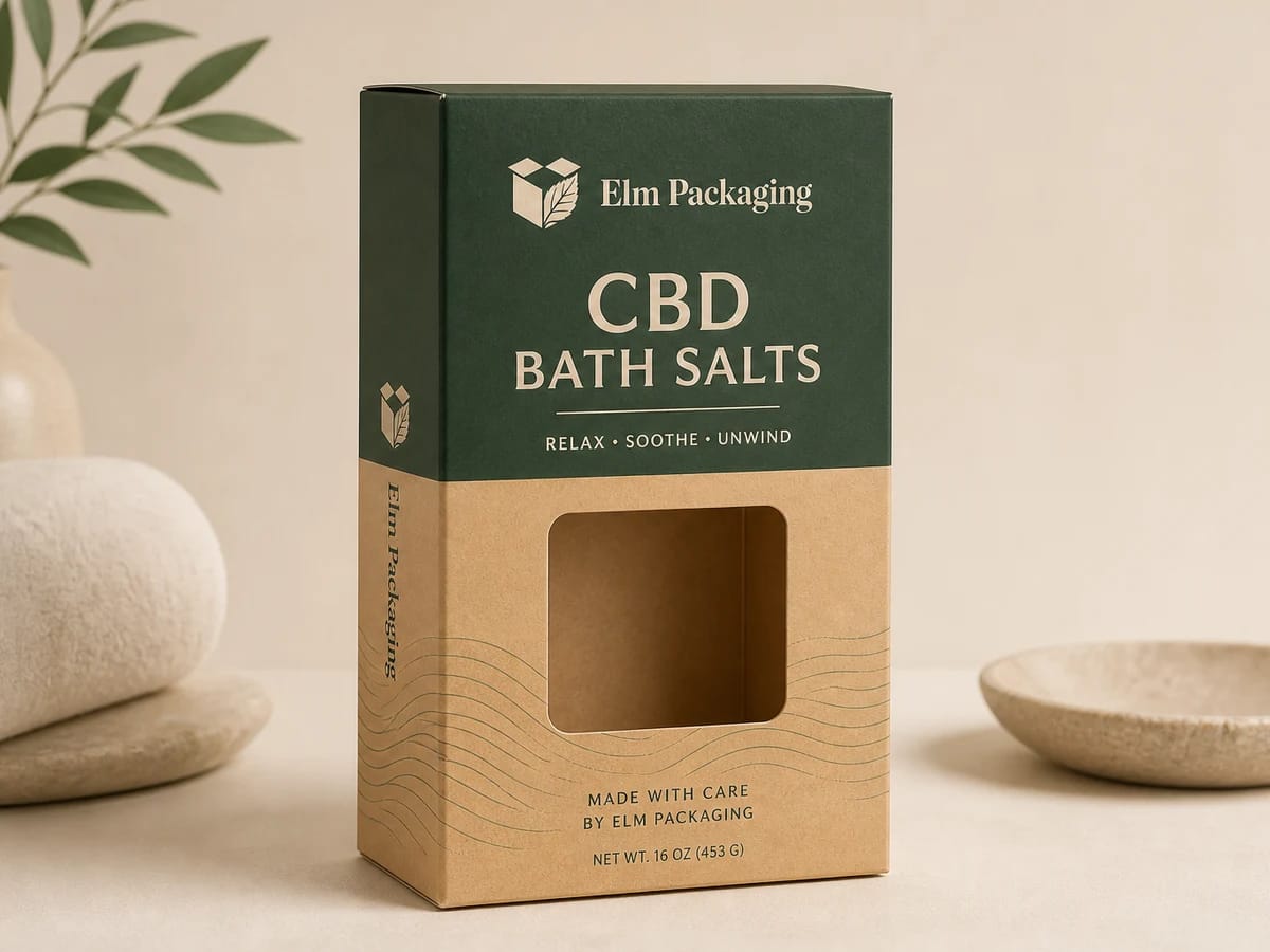 Custom custom cbd bath salt boxes packaging