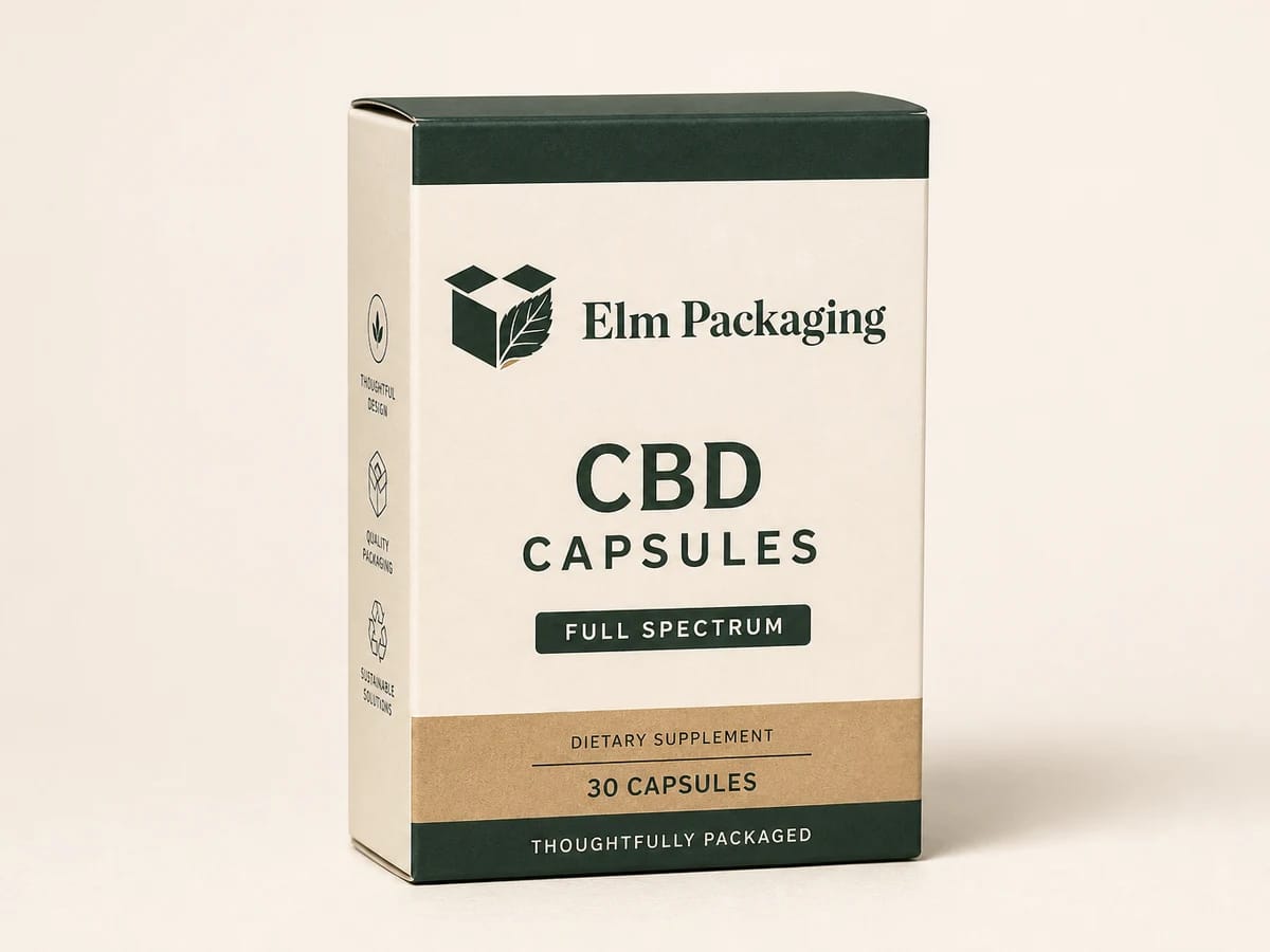 Custom custom cbd capsule boxes packaging