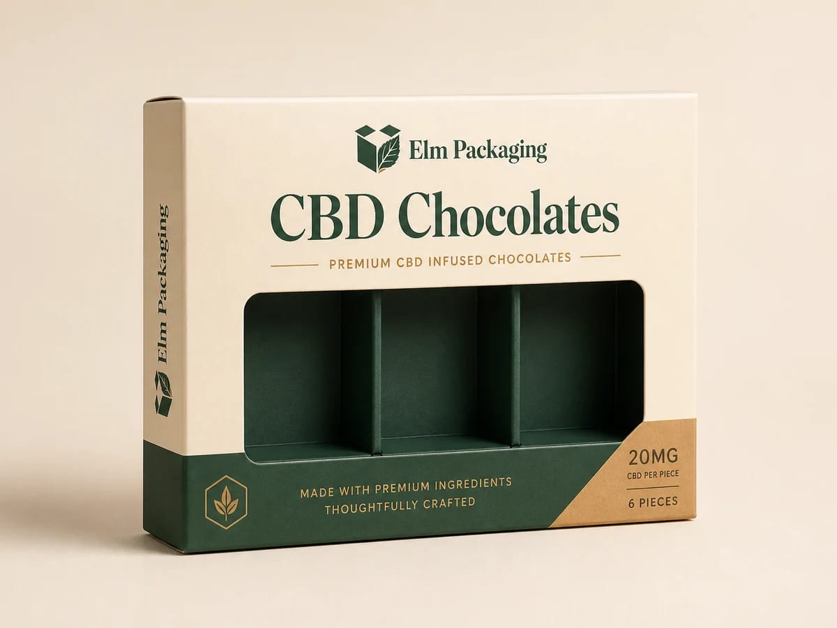 Custom custom cbd chocolates boxes packaging