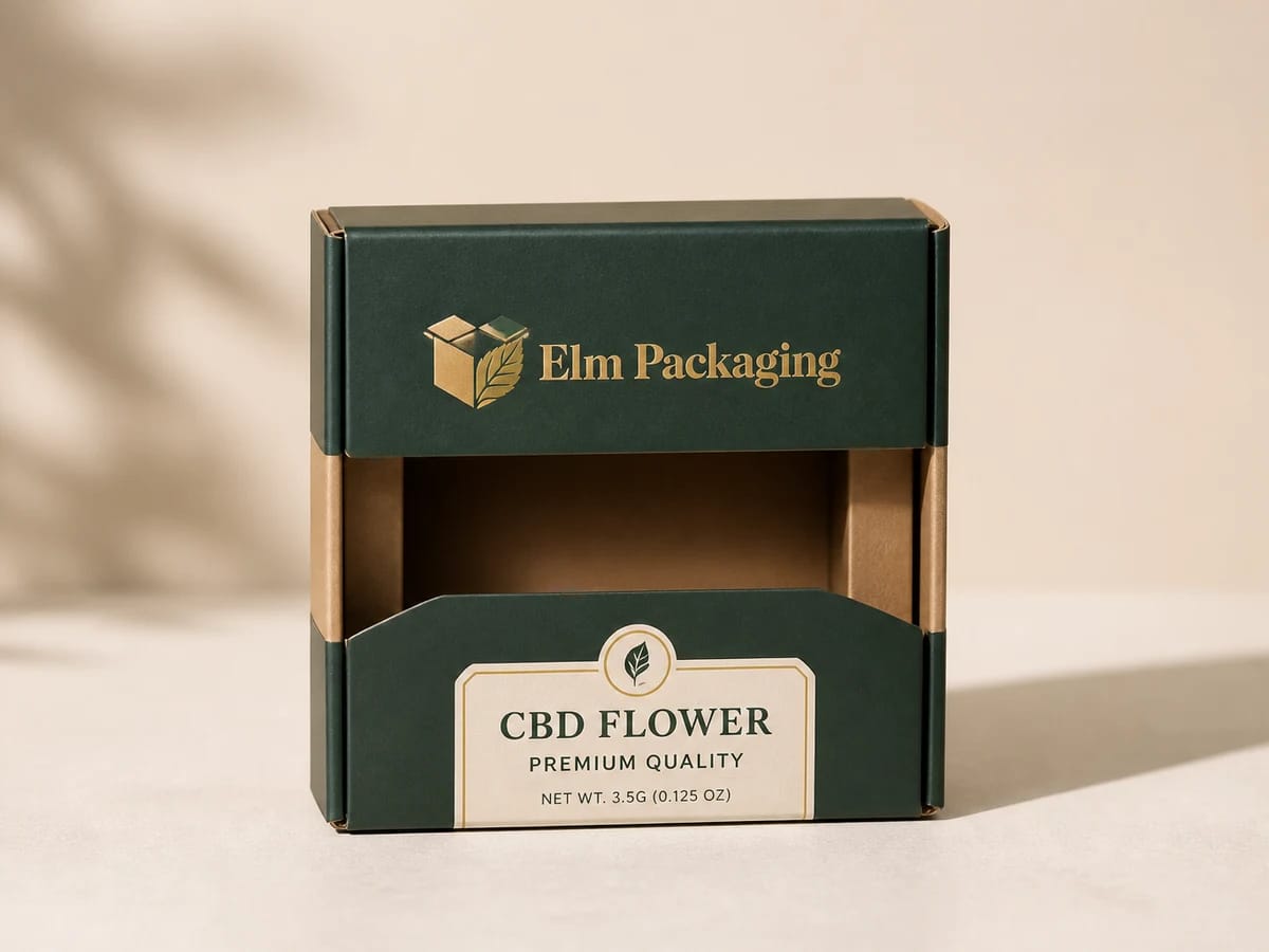 Custom custom cbd flower boxes packaging