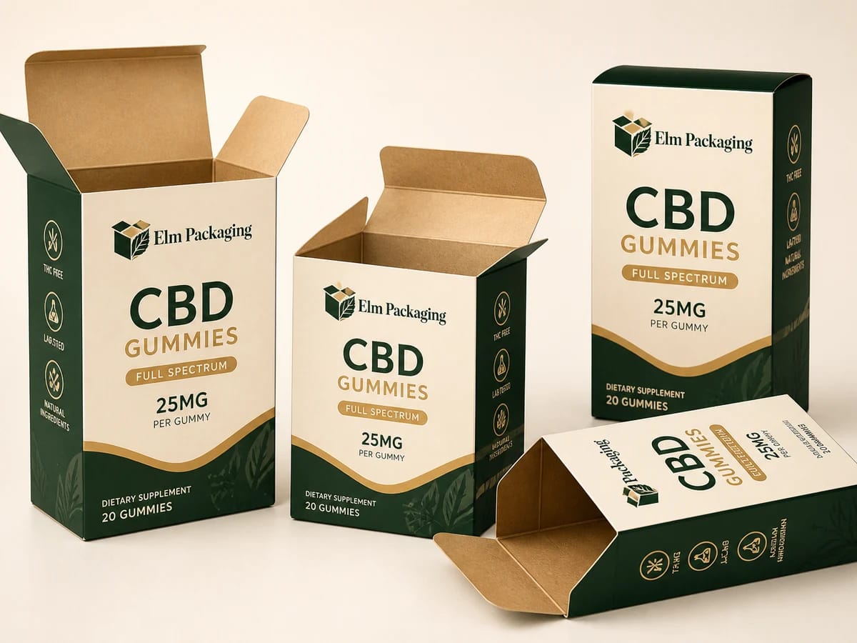 Custom custom cbd gummies boxes packaging