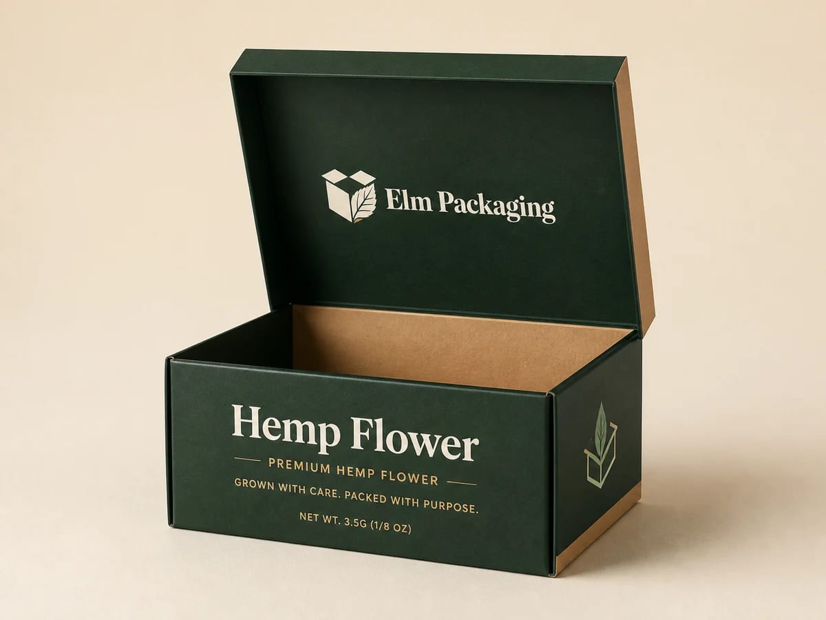 Custom custom cbd hemp flower boxes packaging