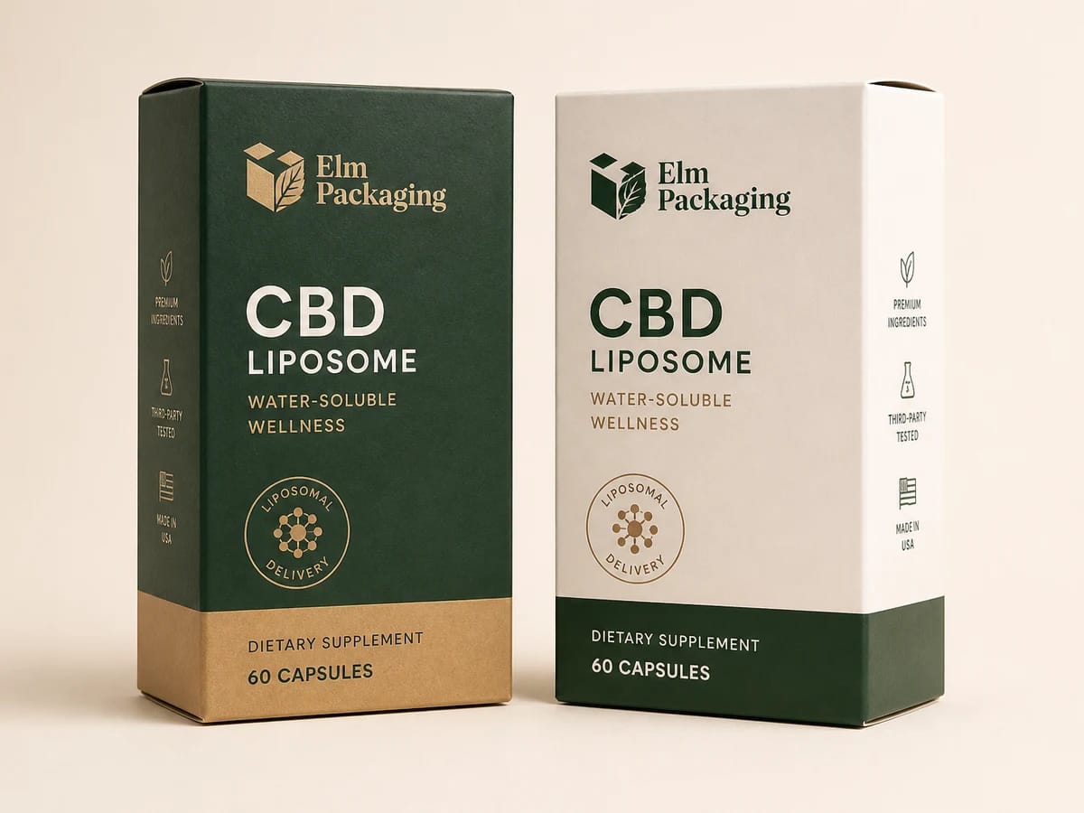 Custom custom cbd liposome boxes packaging