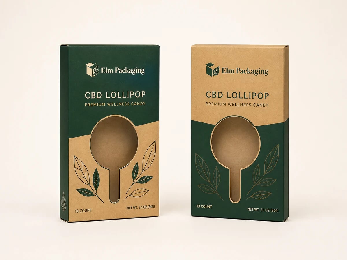Custom custom cbd lollipop boxes packaging