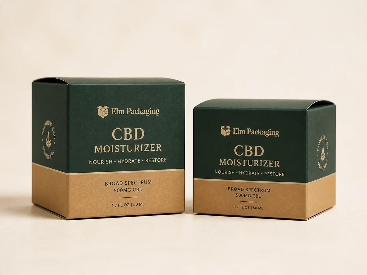 Custom custom cbd moisturizer boxes packaging