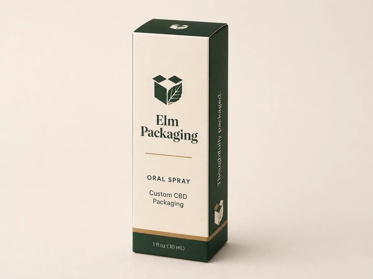 Custom custom cbd oral spray boxes packaging