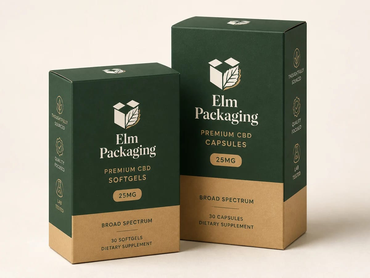 Custom custom cbd pills boxes packaging