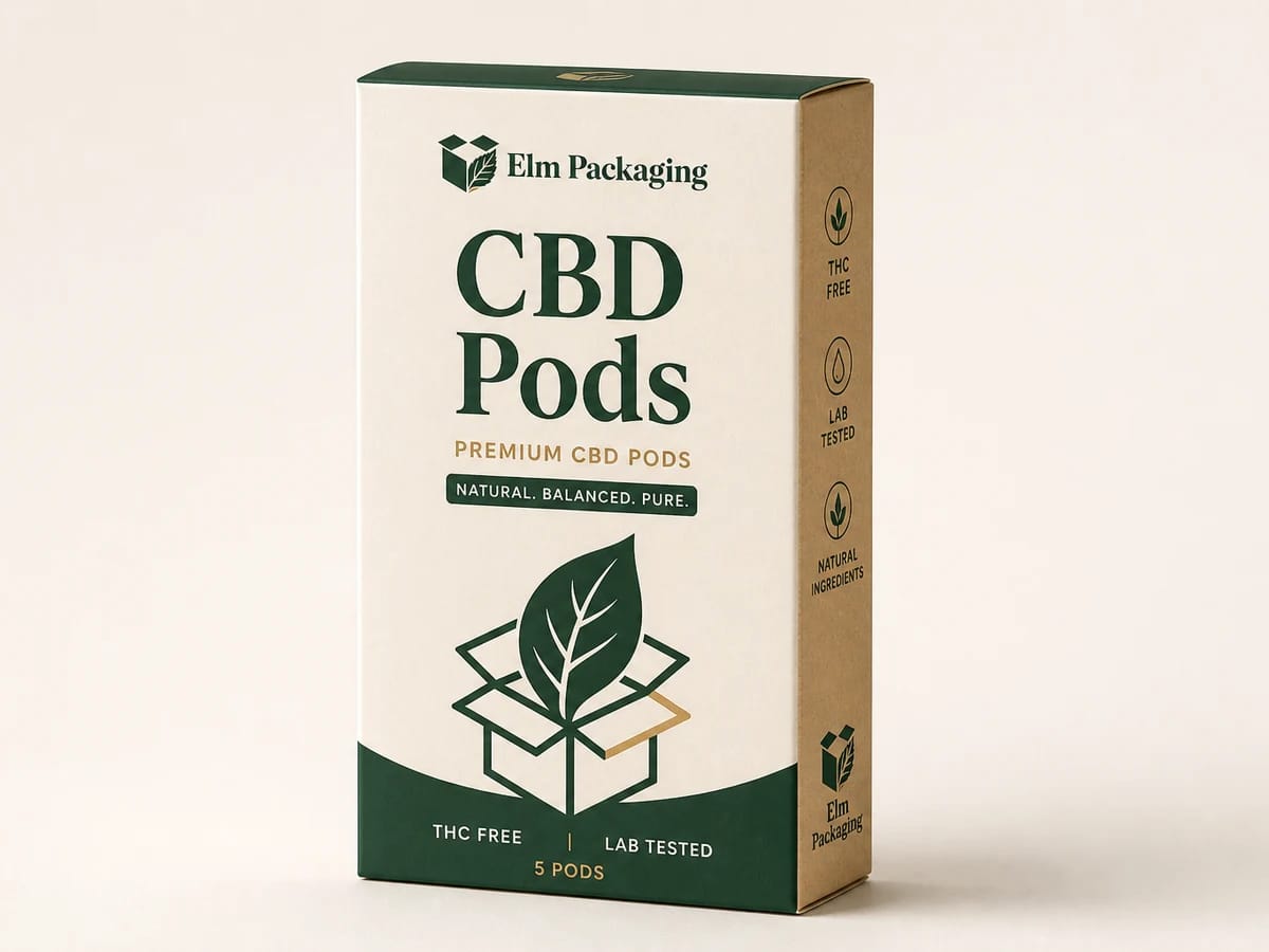 Custom custom cbd pod boxes packaging