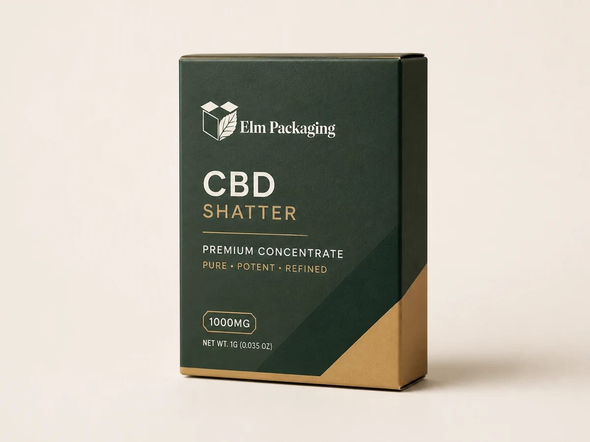 Custom custom cbd shatter boxes packaging