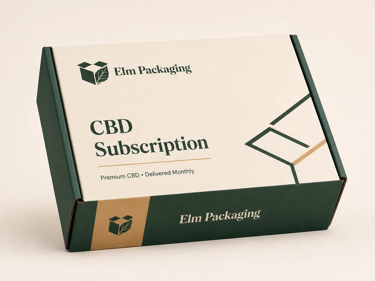 Custom custom cbd subscription boxes packaging