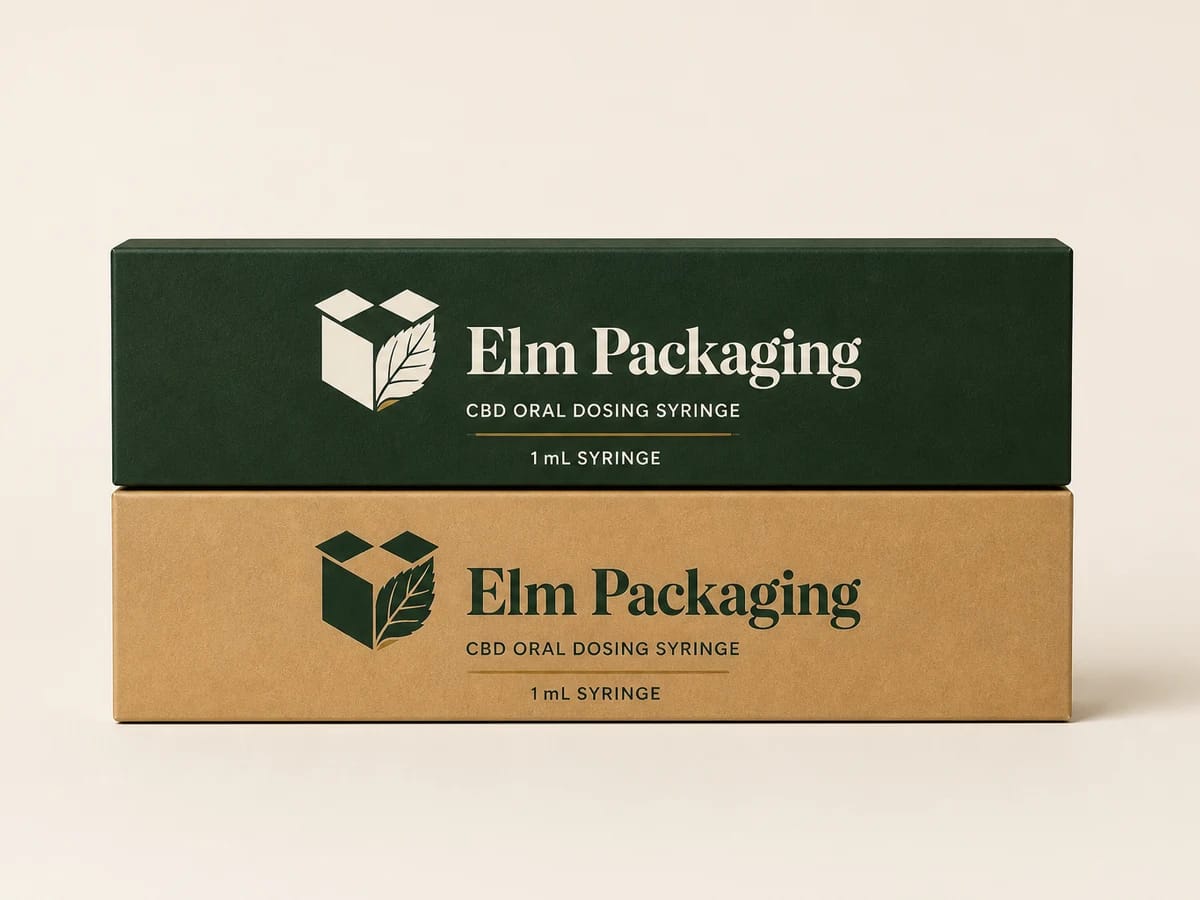 Custom custom cbd syringe boxes packaging