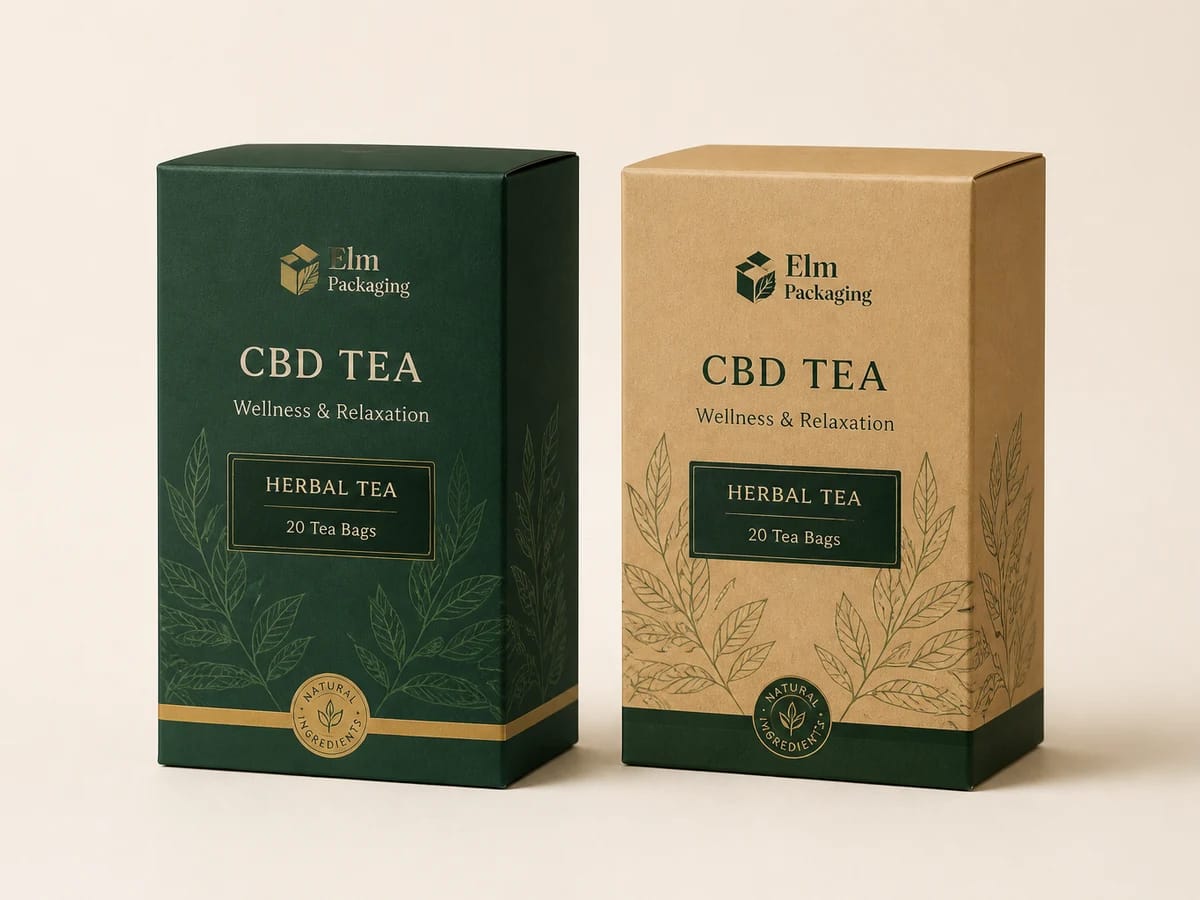 Custom custom cbd tea boxes packaging