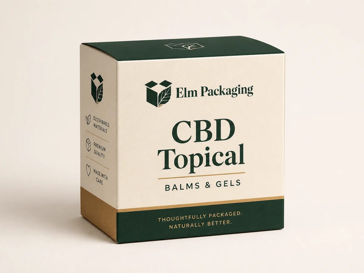 Custom custom cbd topical boxes packaging