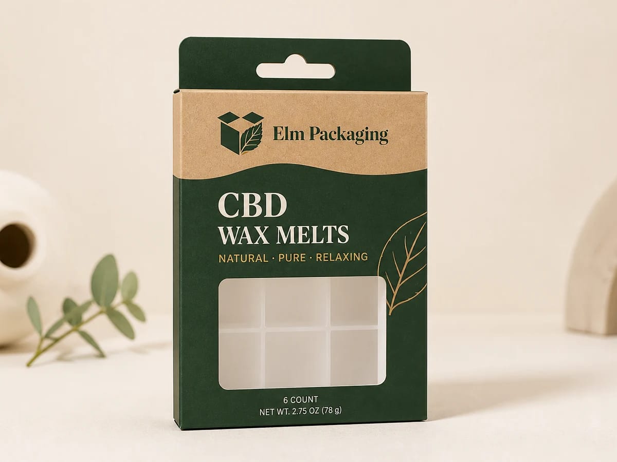 Custom custom cbd wax melt packaging packaging
