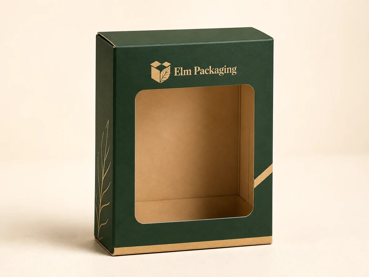 Custom custom cbd window boxes packaging