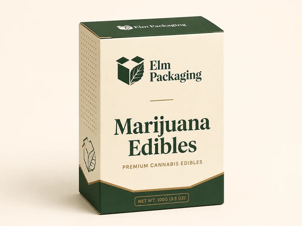 Custom custom marijuana edibles boxes packaging