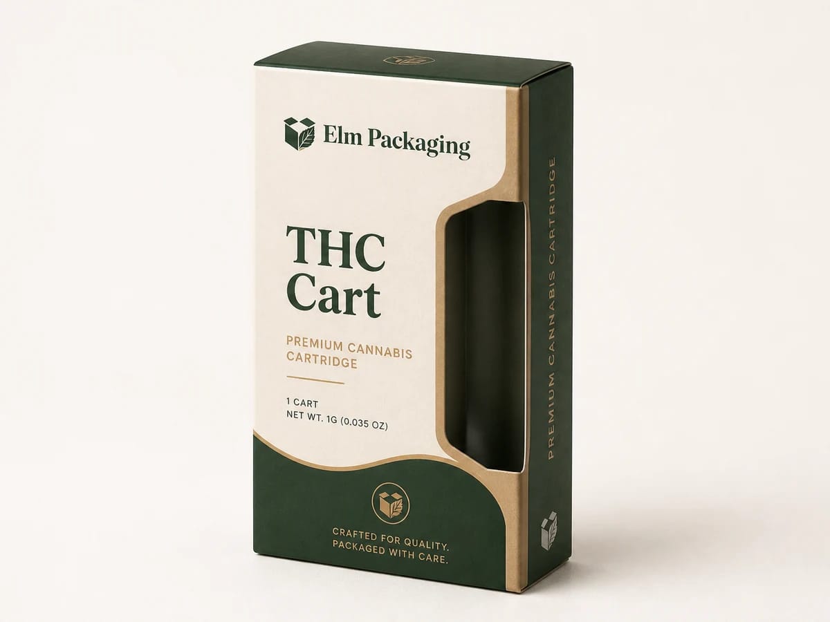 Custom custom thc cart boxes packaging