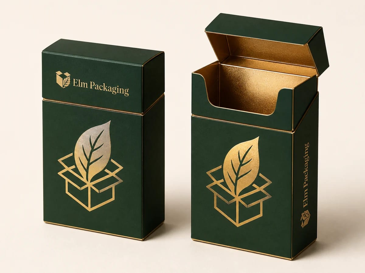 Custom custom foil cigarette boxes packaging