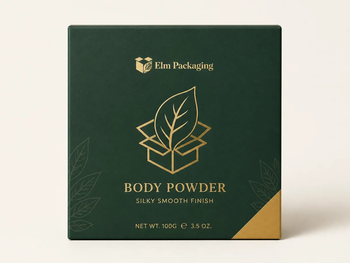 Custom custom body powder boxes packaging
