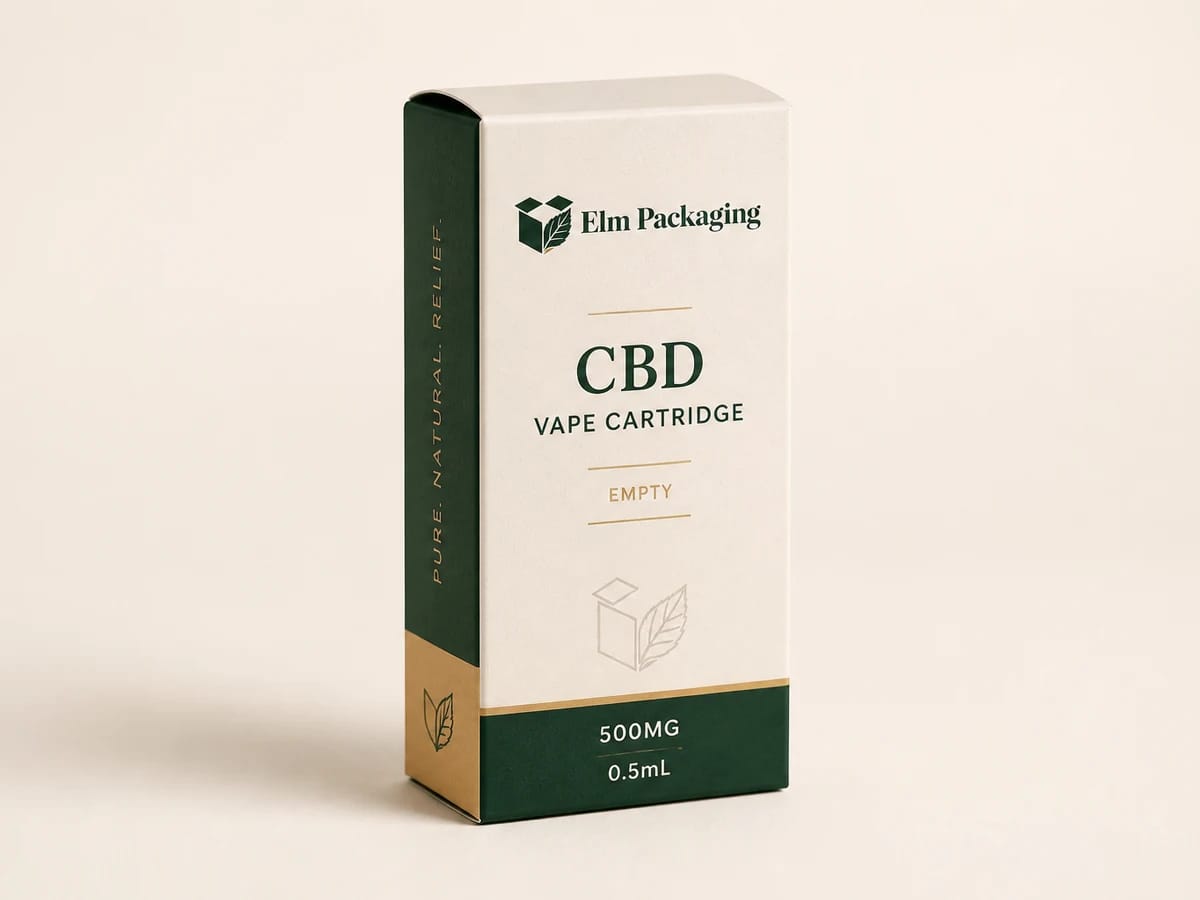 Custom custom cbd vape oil cartridge boxes packaging