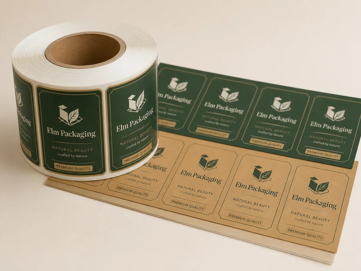 Custom custom cosmetic labels packaging