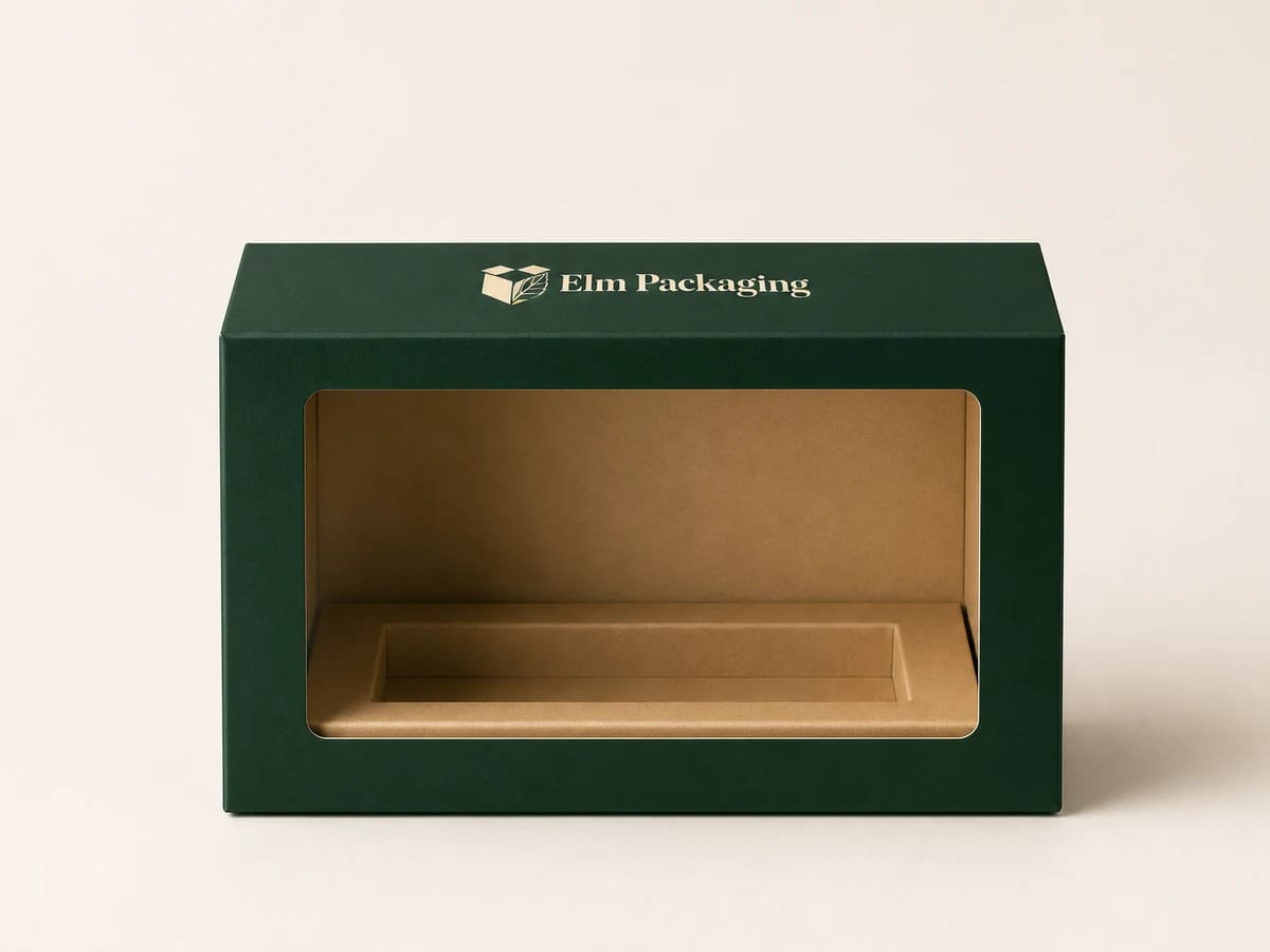 Custom custom cosmetic window boxes packaging