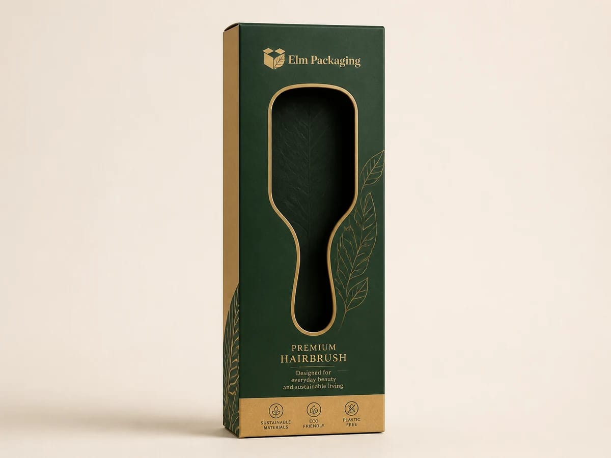 Custom custom hairbrush packaging boxes packaging
