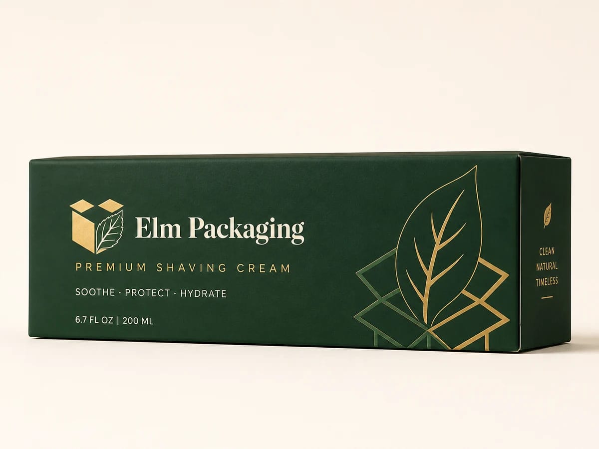 Custom custom shaving cream boxes packaging