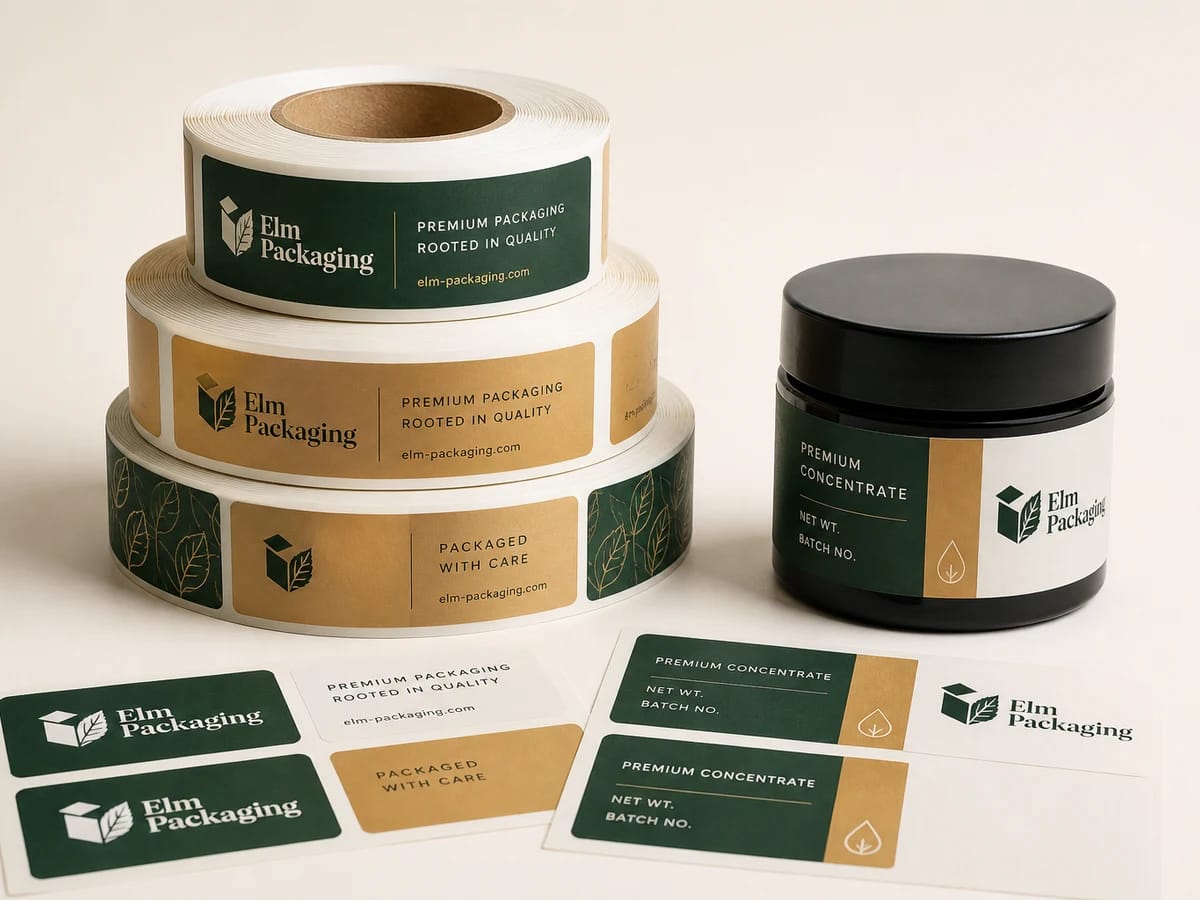 Custom custom concentrate labels packaging