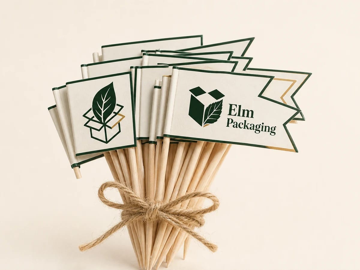 Custom custom cupcake flags packaging
