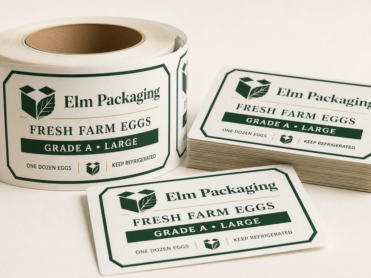 Custom custom egg carton labels packaging