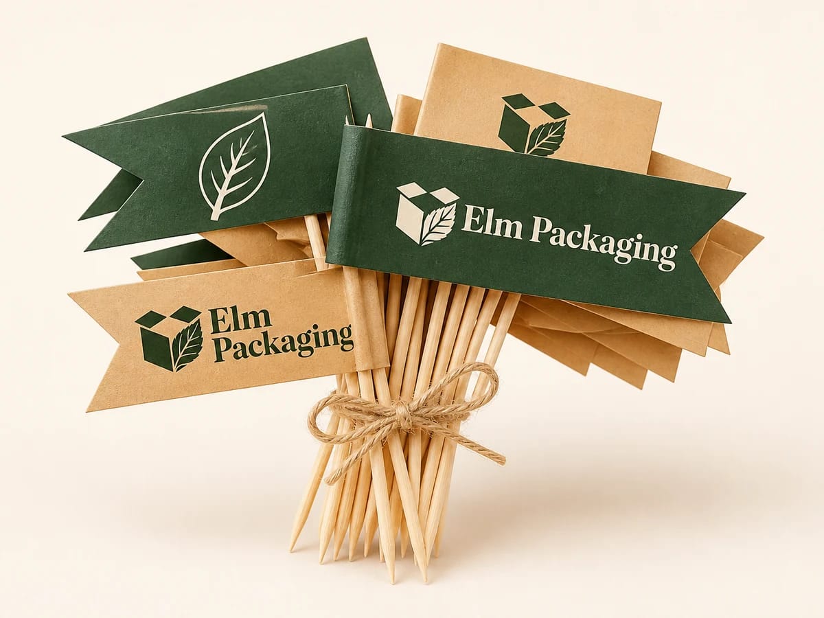Custom custom food flags packaging