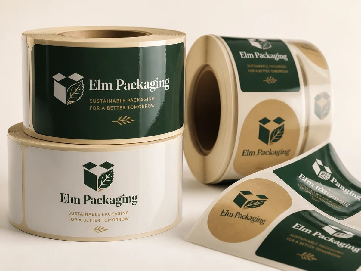 Custom custom glossy labels packaging
