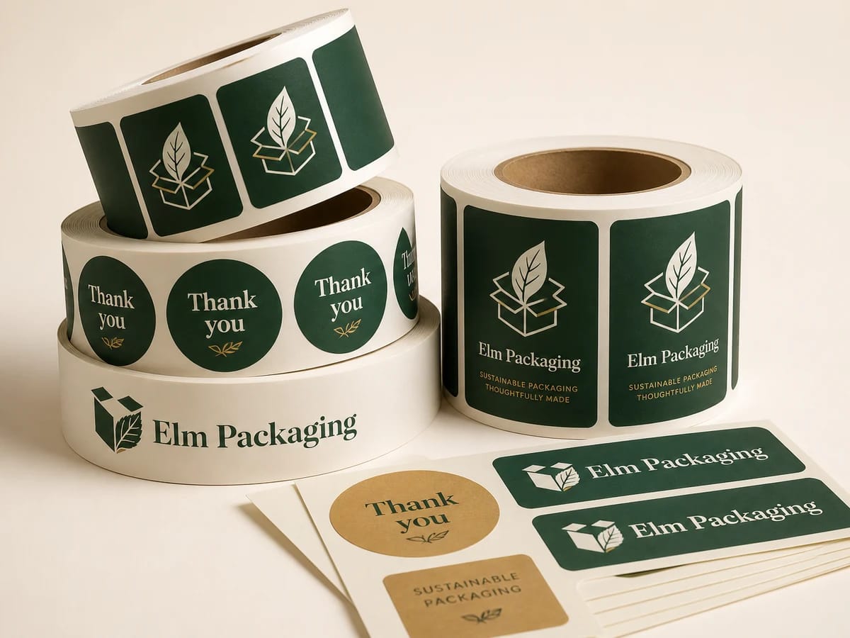 Custom custom matte labels packaging