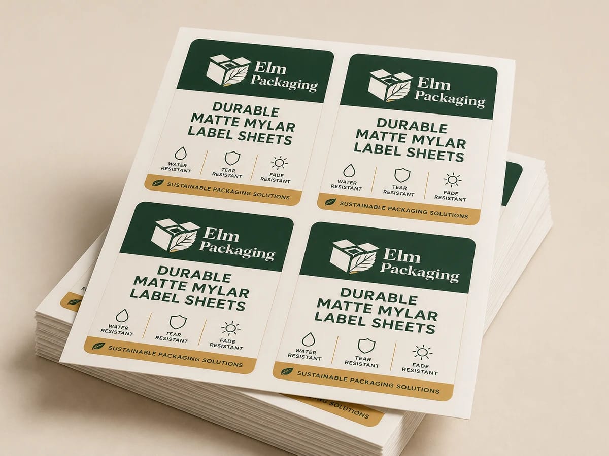 Custom custom mylar labels packaging